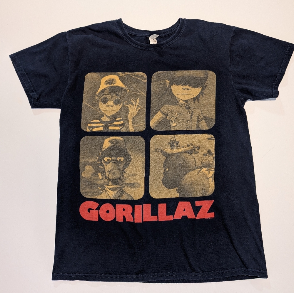 Gorillaz 2010 Plastic Beach Tour Tshirt